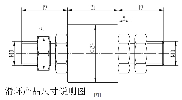 滑环产品尺寸说明图